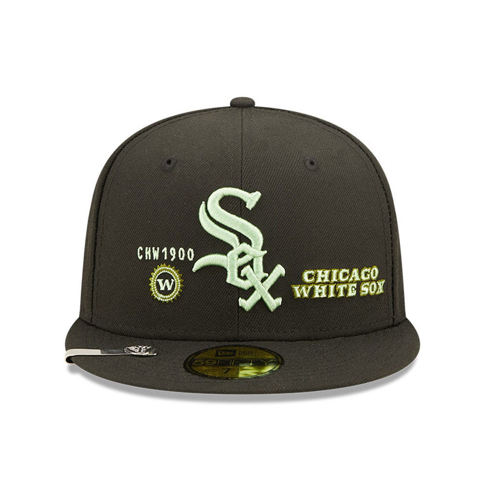 Schwarze Chicago White Sox MLB Money 59FIFTY Fitted Cap