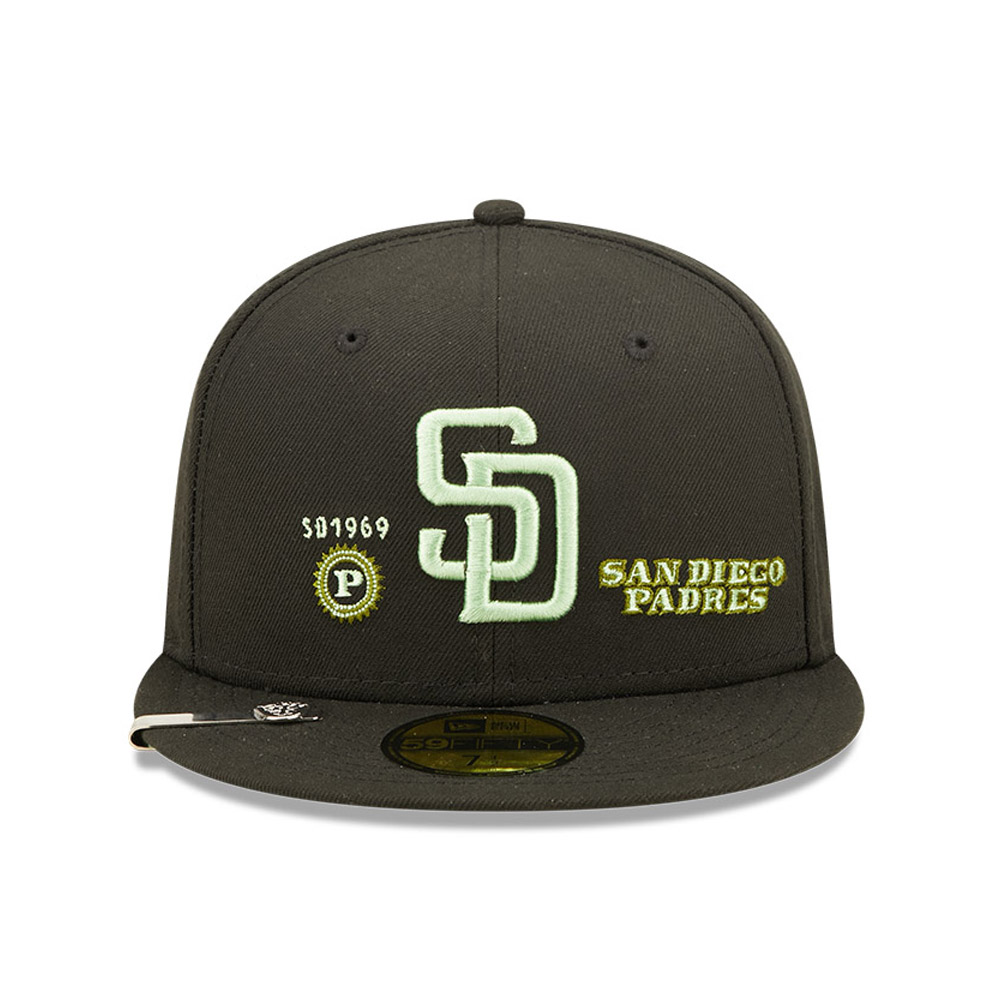 Official New Era San Diego Padres MLB Money Black 59FIFTY Fitted Cap  B5988_286 B5988_286