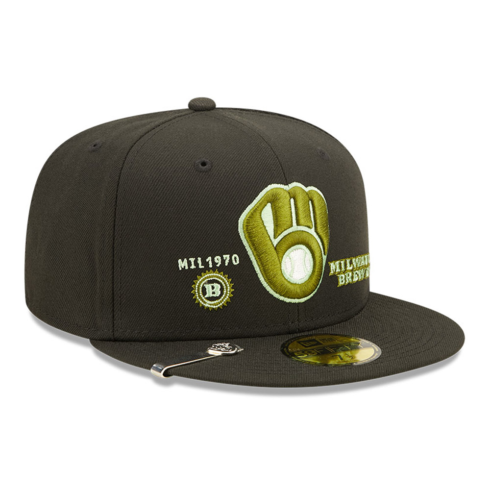 Milwaukee Brewers MLB Money Black 59FIFTY Fitted Cap