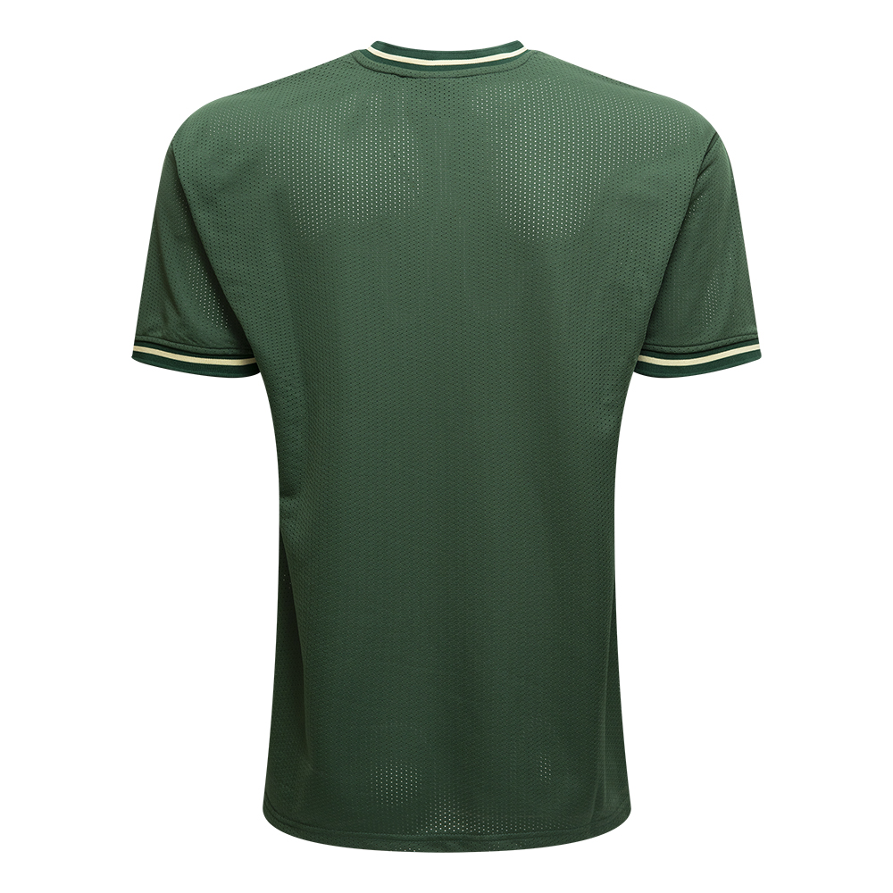 T-Shirt Oversize Milwaukee Bucks NBA Mesh Logo Verde 