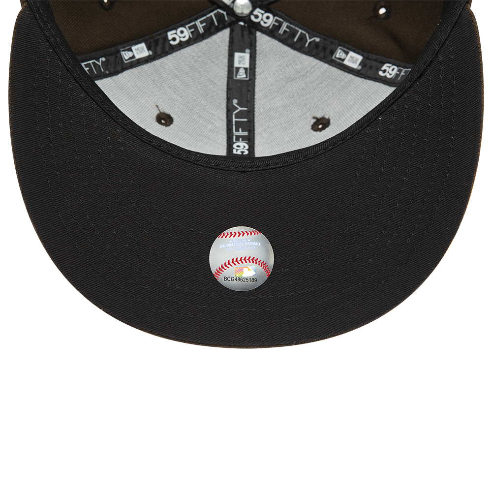 Cappellino 59FIFTY Fitted San Diego Padres Retro Marrone Scuro