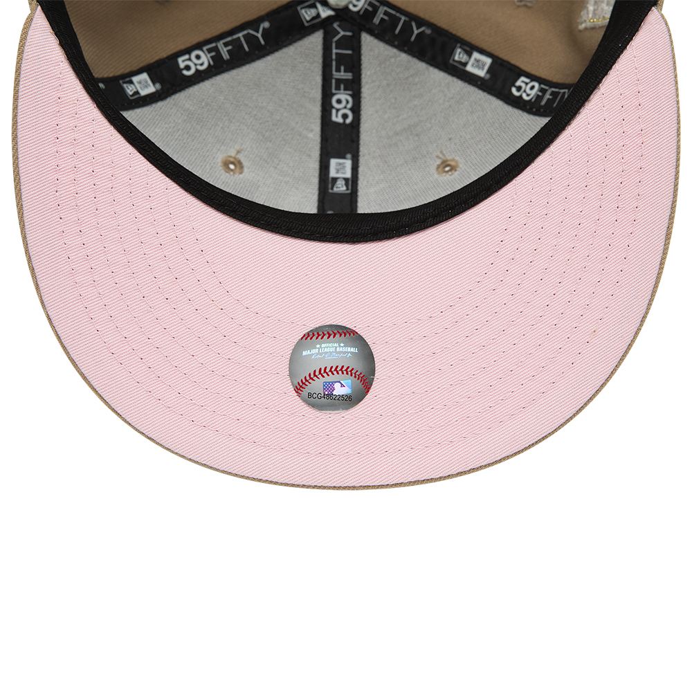 Beige Houston Astros Camel Pink 59FIFTY Fitted Cap