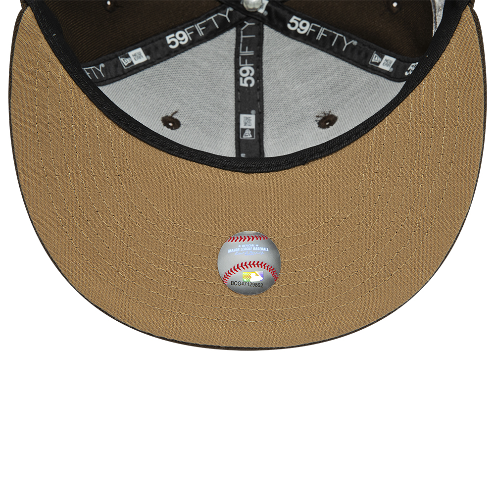 LA Dodgers Dark Brown 59FIFTY Fitted Cap