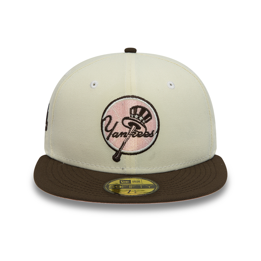 Casquette 59FIFTY Fitted New York Yankees Neapolitan Blanc