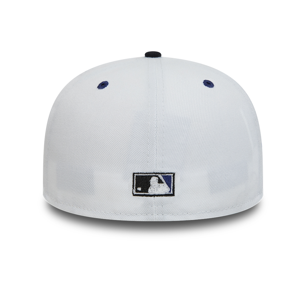 Gorra New Era LA Dodgers MLB Visor Chrome 59FIFTY Fitted Blanco