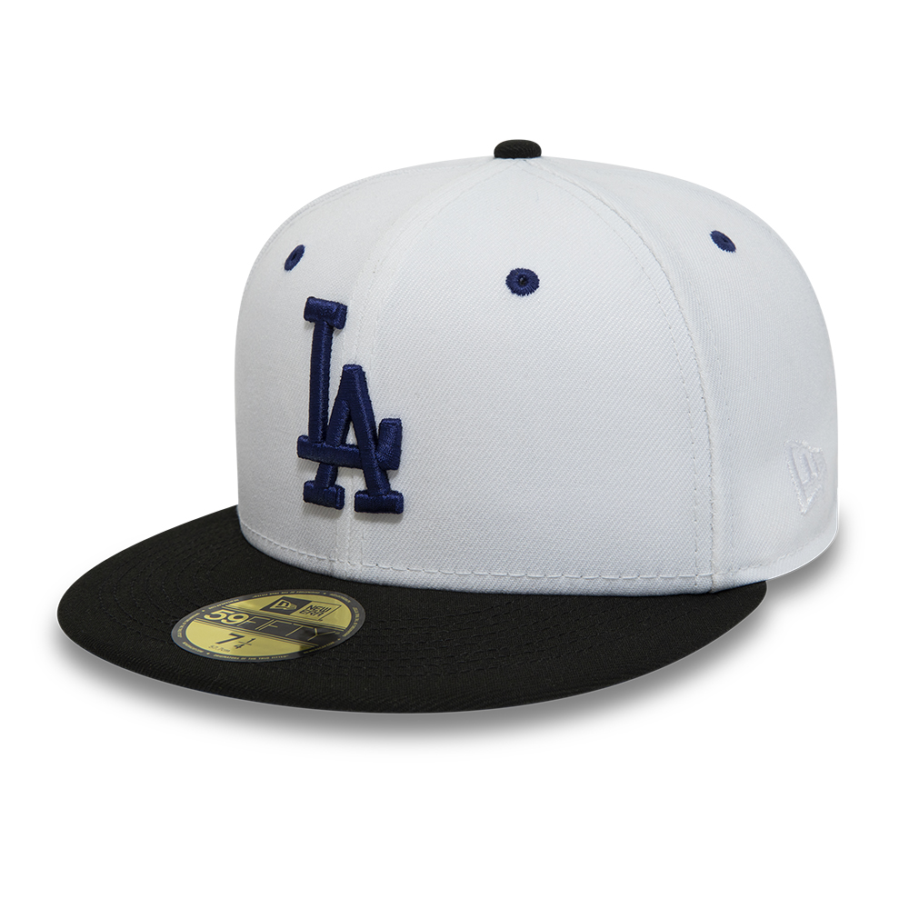 Gorra New Era LA Dodgers MLB Visor Chrome 59FIFTY Fitted Blanco