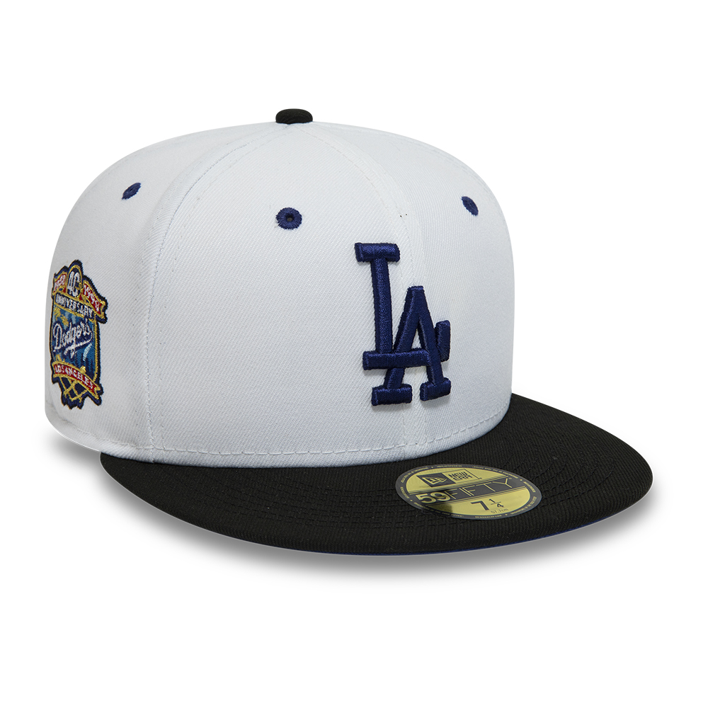 LA Dodgers Chrom UV Weiß 59FIFTY Fitting Cap