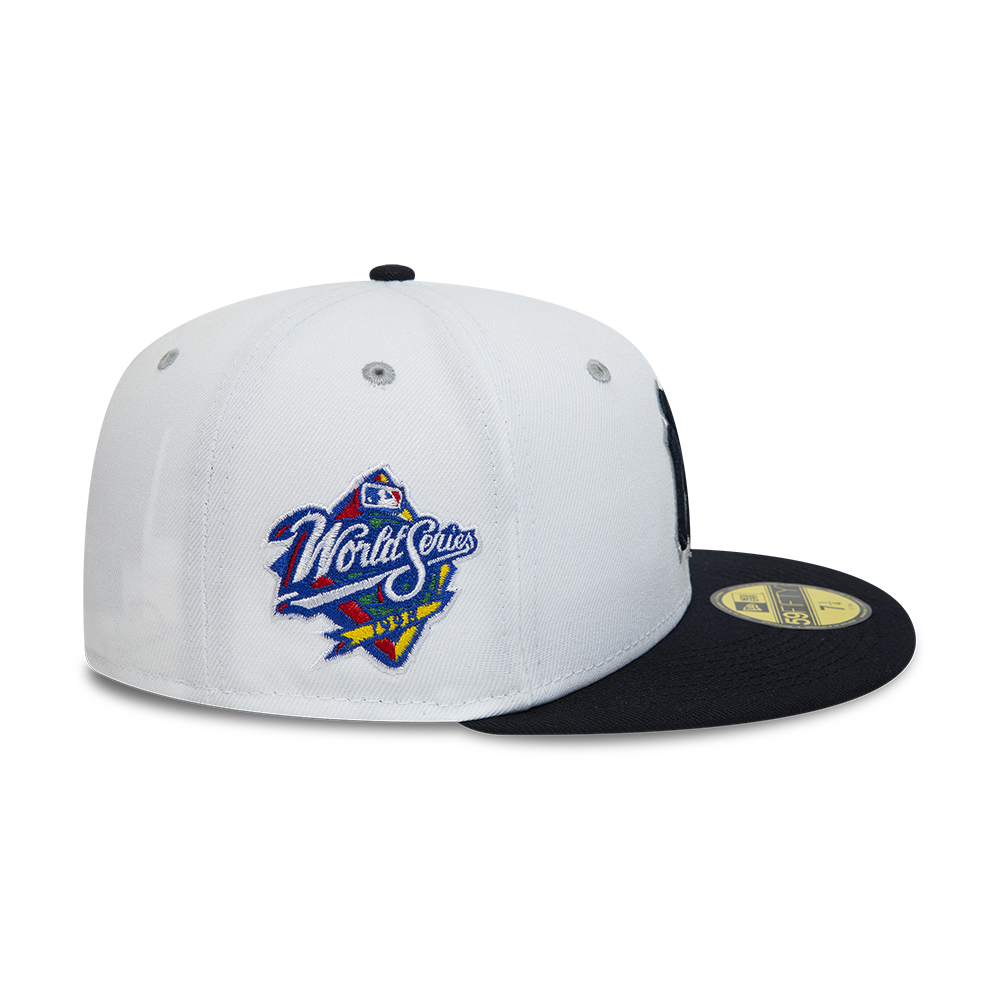 Cappellino 59FIFTY Fitted New York Yankees Cromo UV Bianco