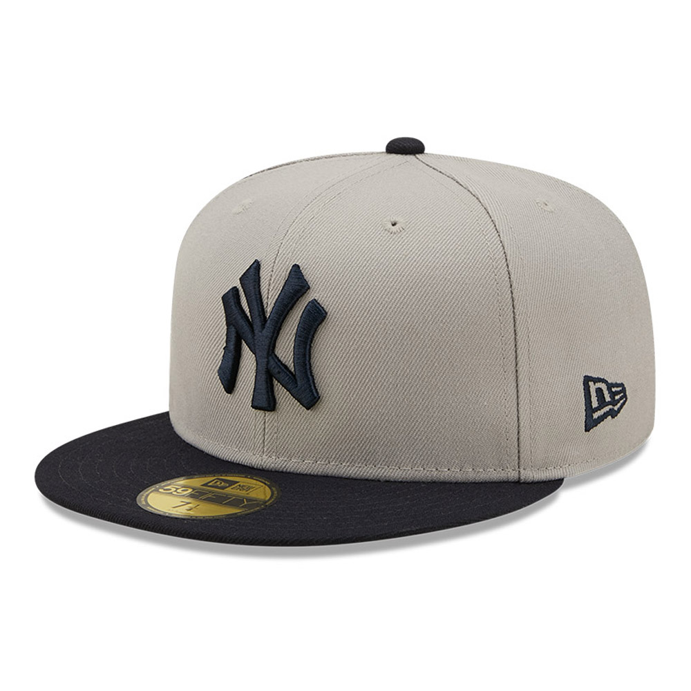 New York Yankees MLB Side Patch Grey 59FIFTY Fitted Cap