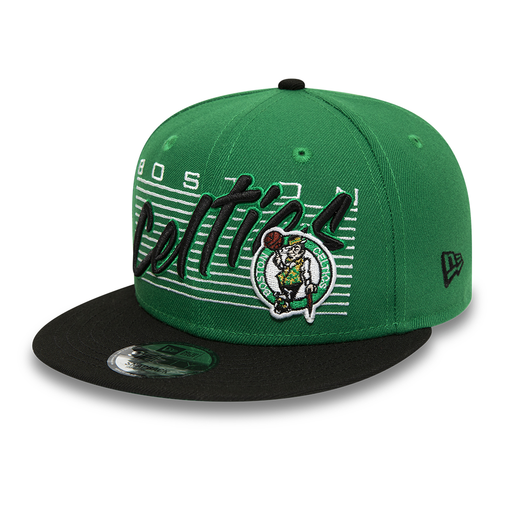 Boston Celtics NBA Wordmark Green 9FIFTY Snapback Cap