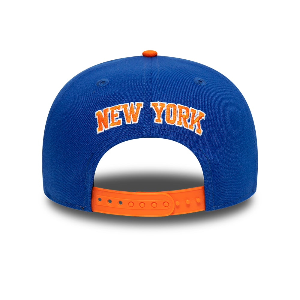Blaue New York Knicks NBA Wordmark 9FIFTY Snapback Cap