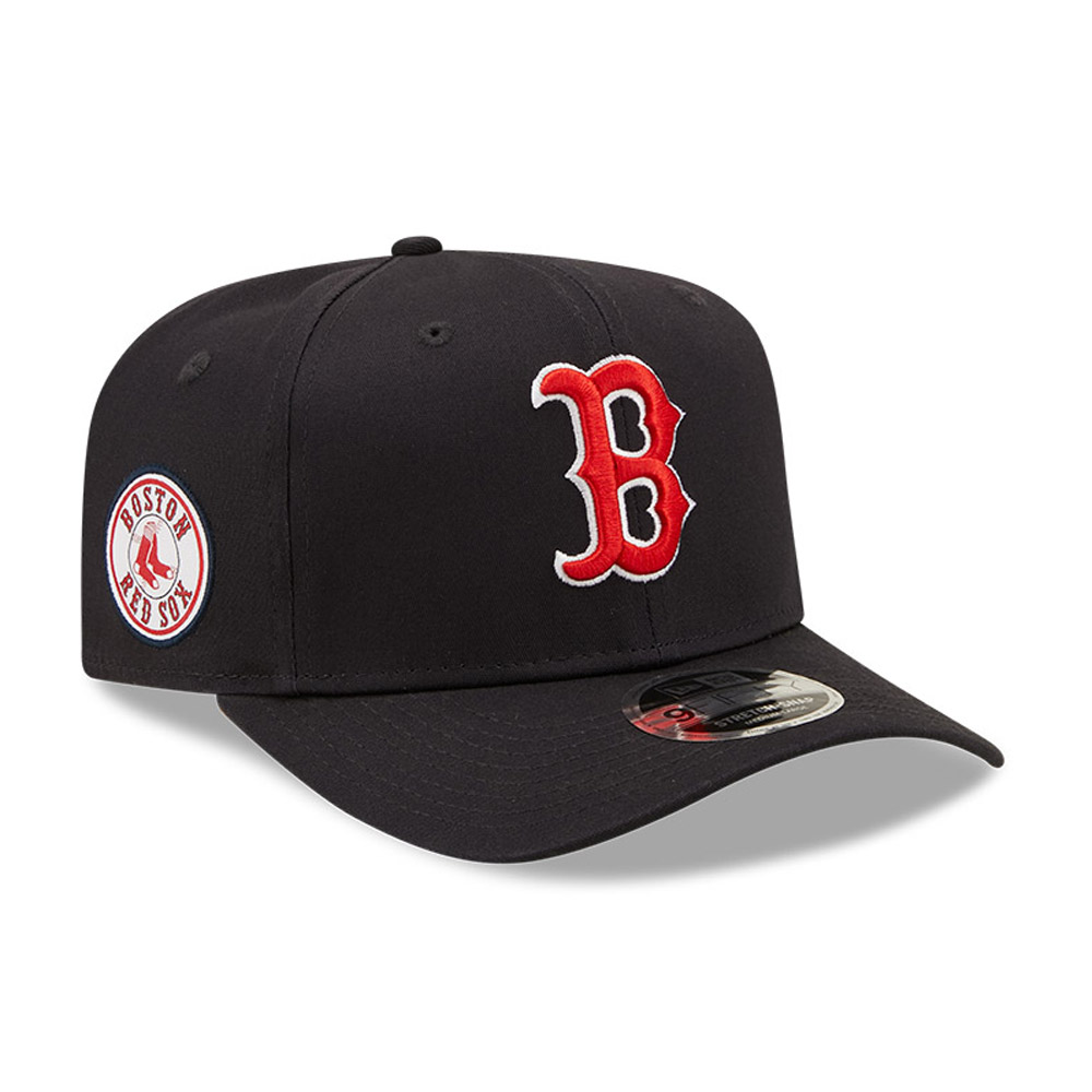 Boston Red Sox MLB Team Logo Navy 9FIFTY Stretch Snap Cap
