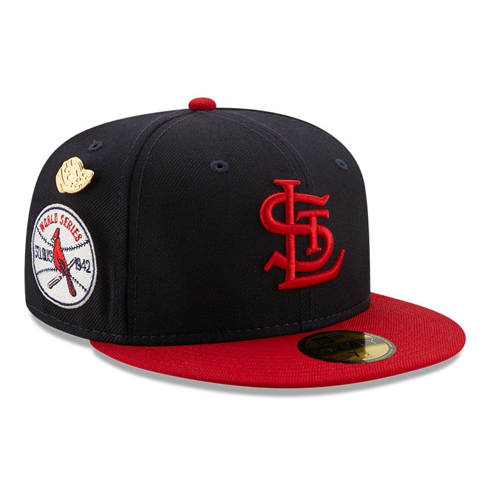 St. Louis Cardinals MLB Logo History Navy 59FIFTY Fitted Cap