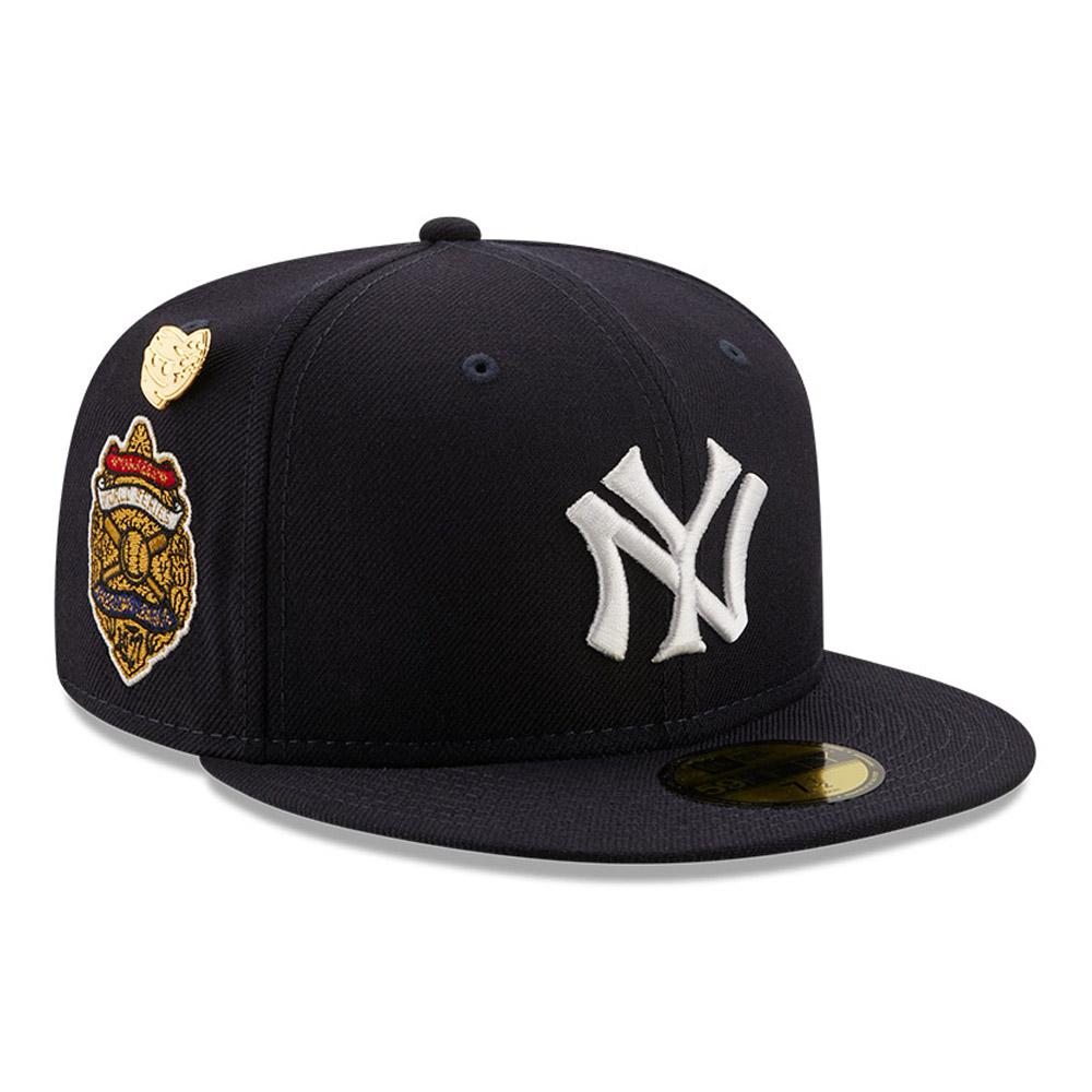New York Yankees MLB Logo History Navy 59FIFTY Fitted Cap