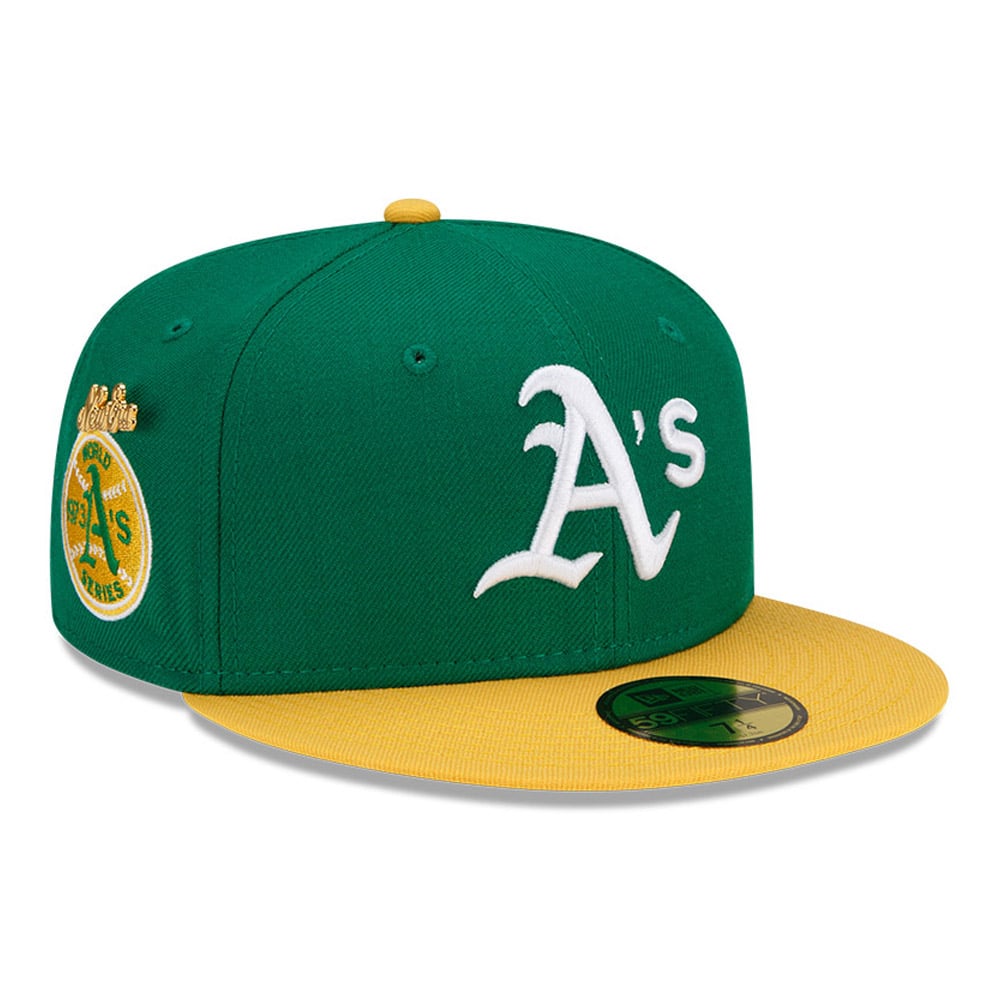Oakland Athletics MLB Logo History Green 59FIFTY Fitted Cap