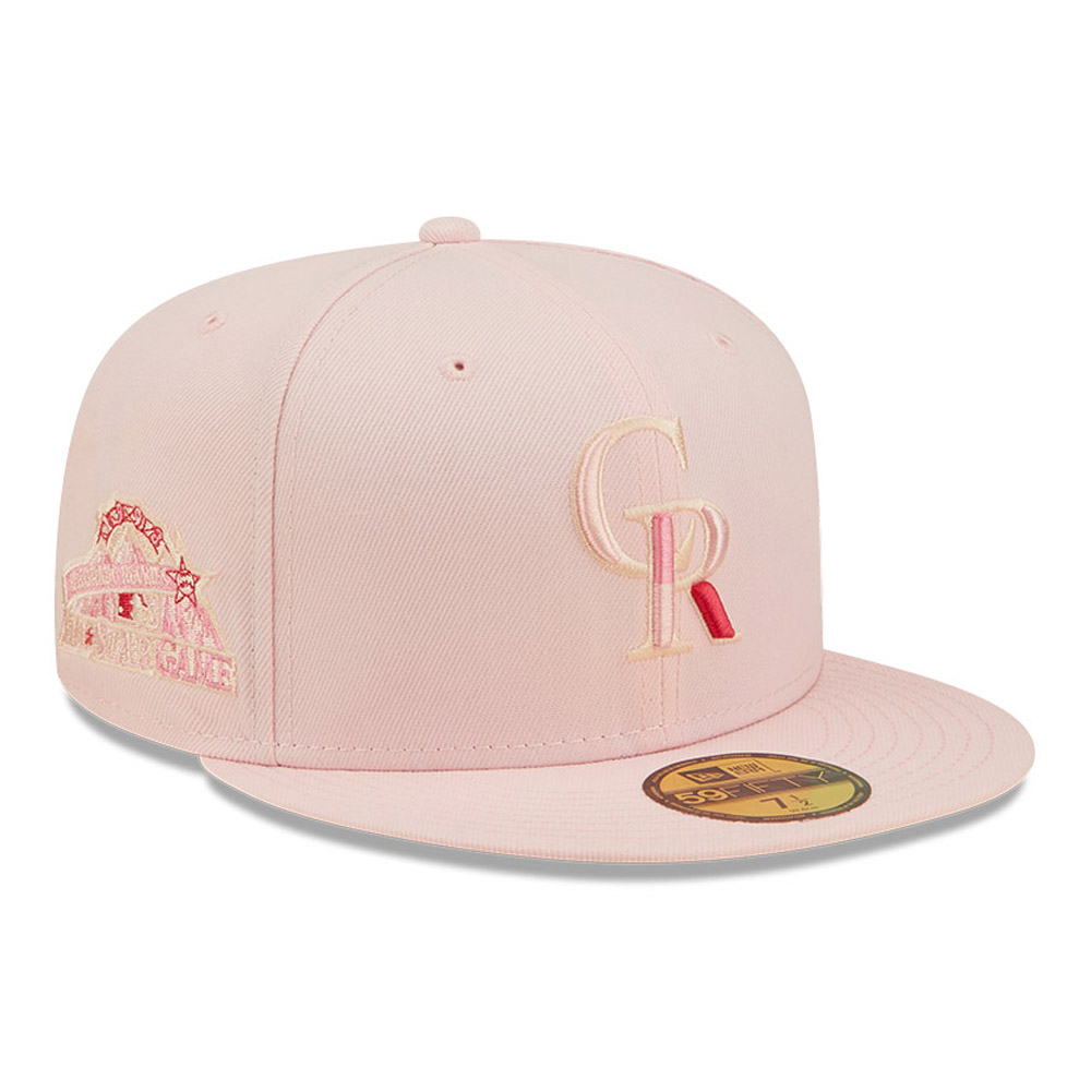 Colorado Rockies MLB Cherry Blossom Pink 59FIFTY Fitted Cap