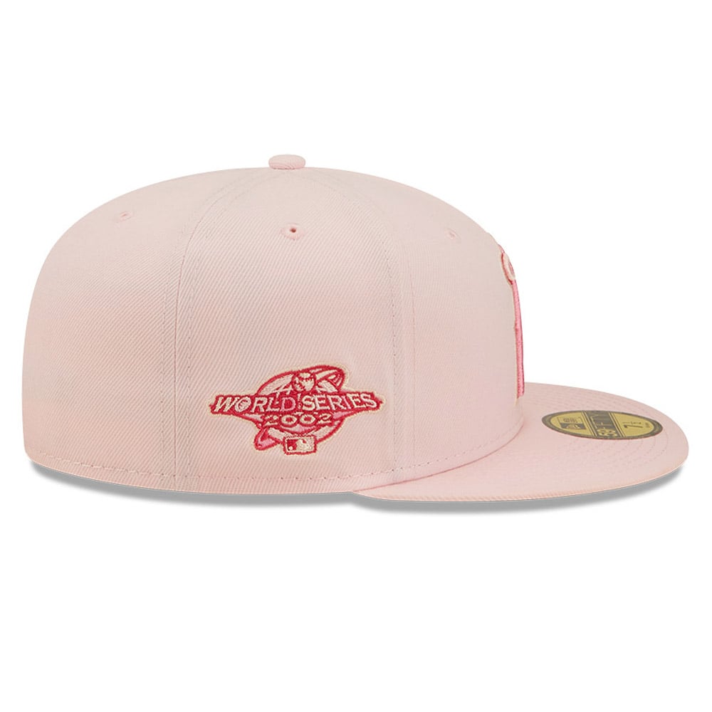 LA Angels MLB Cherry Blossom Pink 59FIFTY Fitted Cap