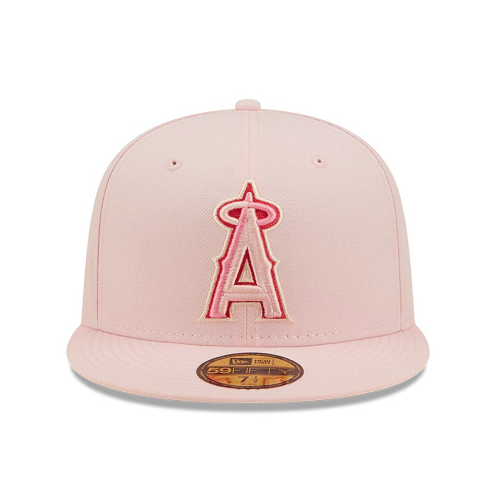 LA Angels MLB Cherry Blossom Pink 59FIFTY Fitted Cap