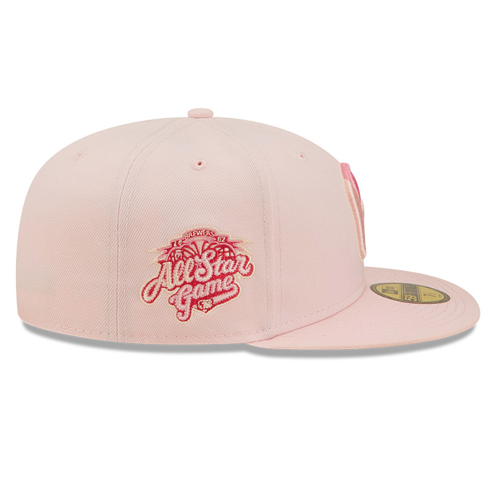 Rosa Milwaukee Brewers MLB Cherry Blossom 59FIFTY Fitted Cap
