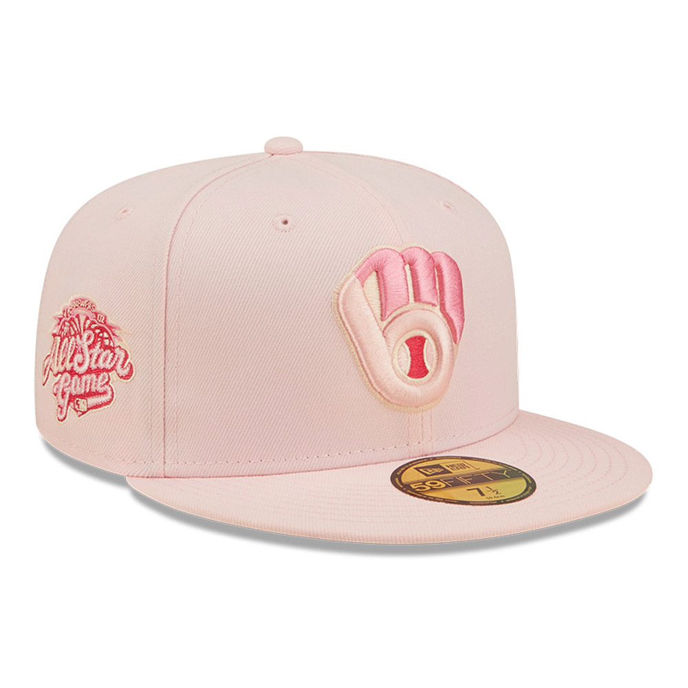 Gorra New Era Milwaukee Brewers MLB Cherry Blossom Rosa 59FIFTY Fitted