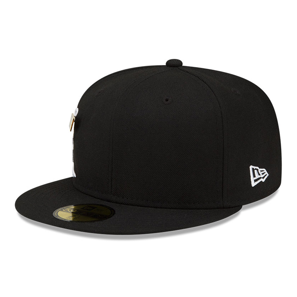 New Era Pin Badge Black 59FIFTY Fitted Cap