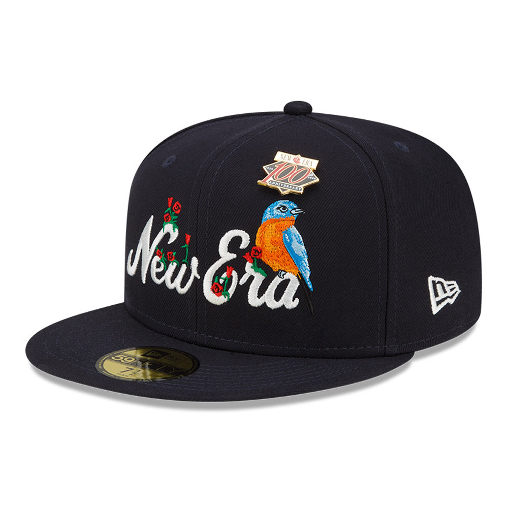 New Era Pin Badge Navy 59FIFTY Fitted Cap