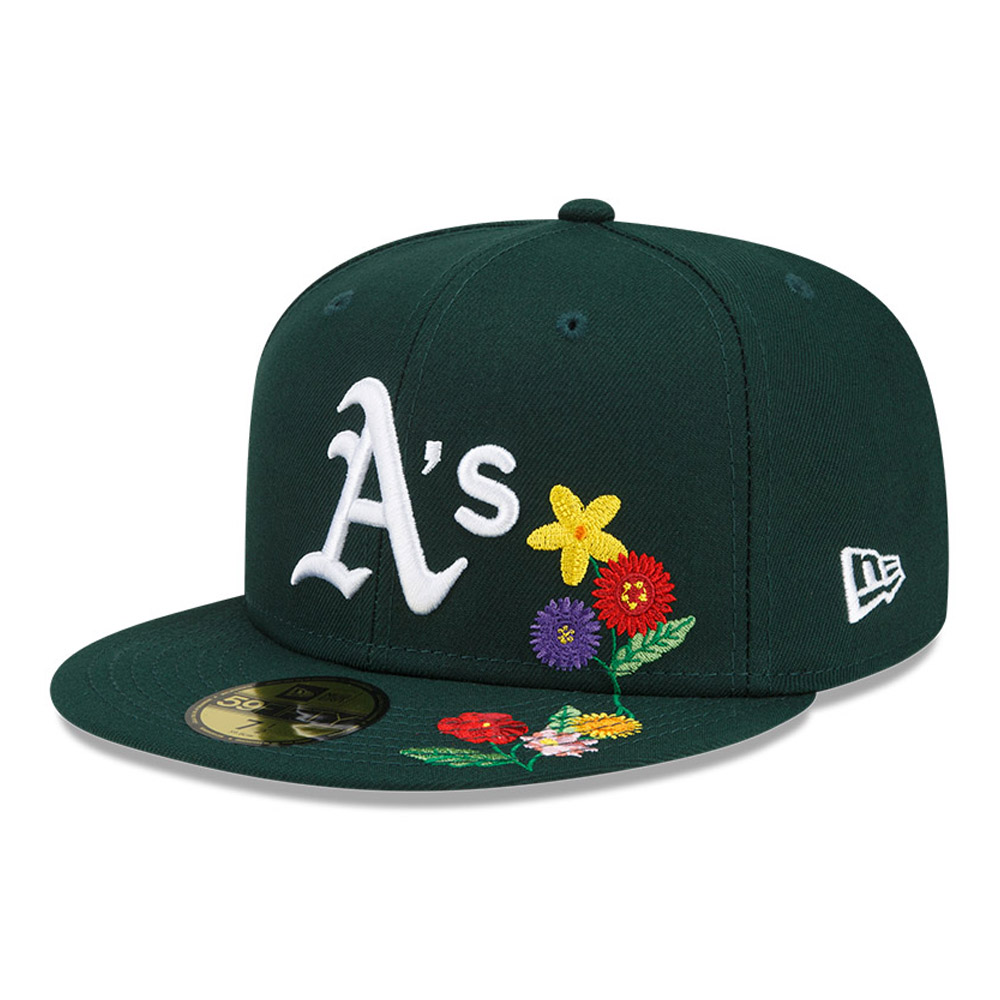 Oakland Athletics Visor Bloom Green 59FIFTY Fitted Cap