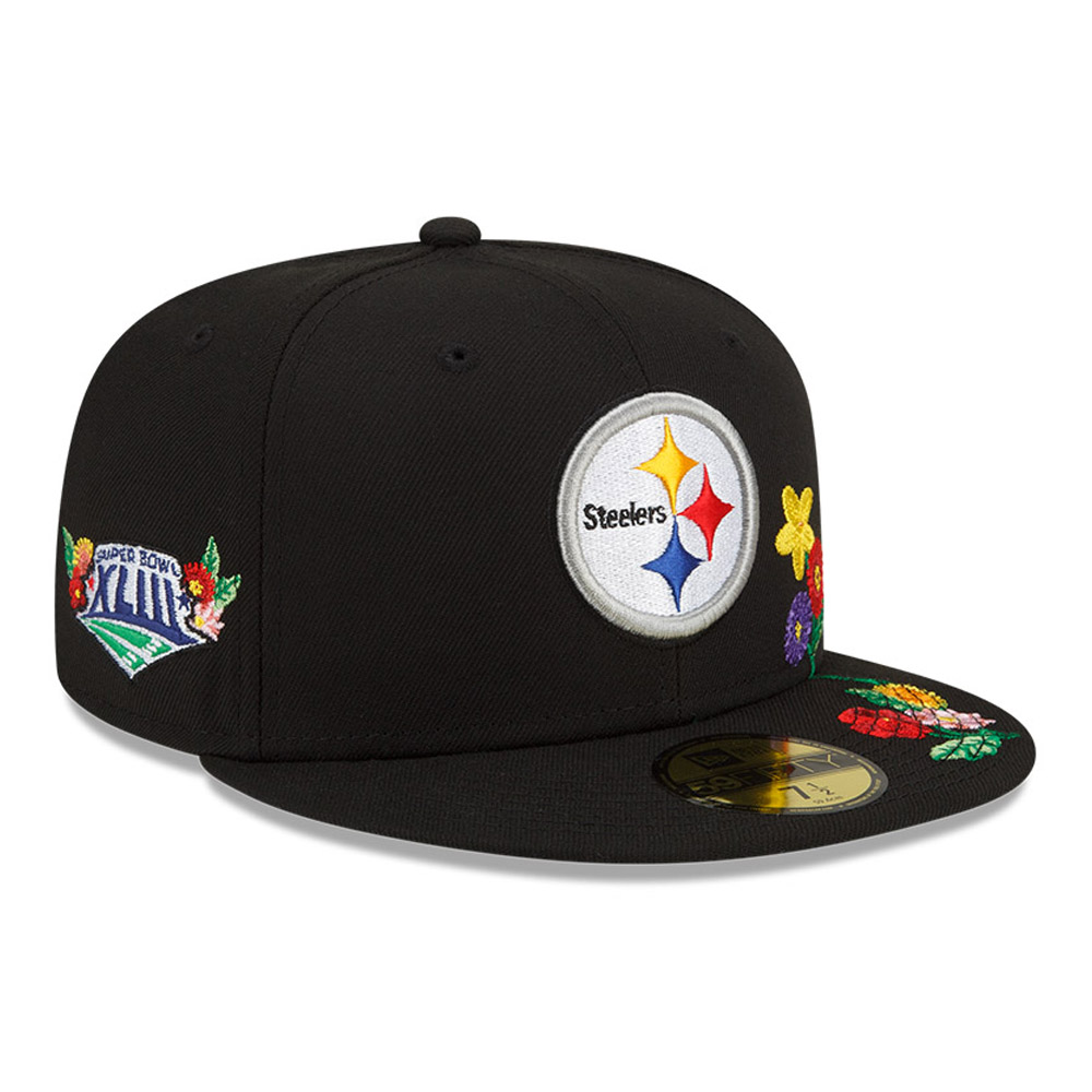 Pittsburgh Steelers Visor Bloom Black 59FIFTY Fitted Cap