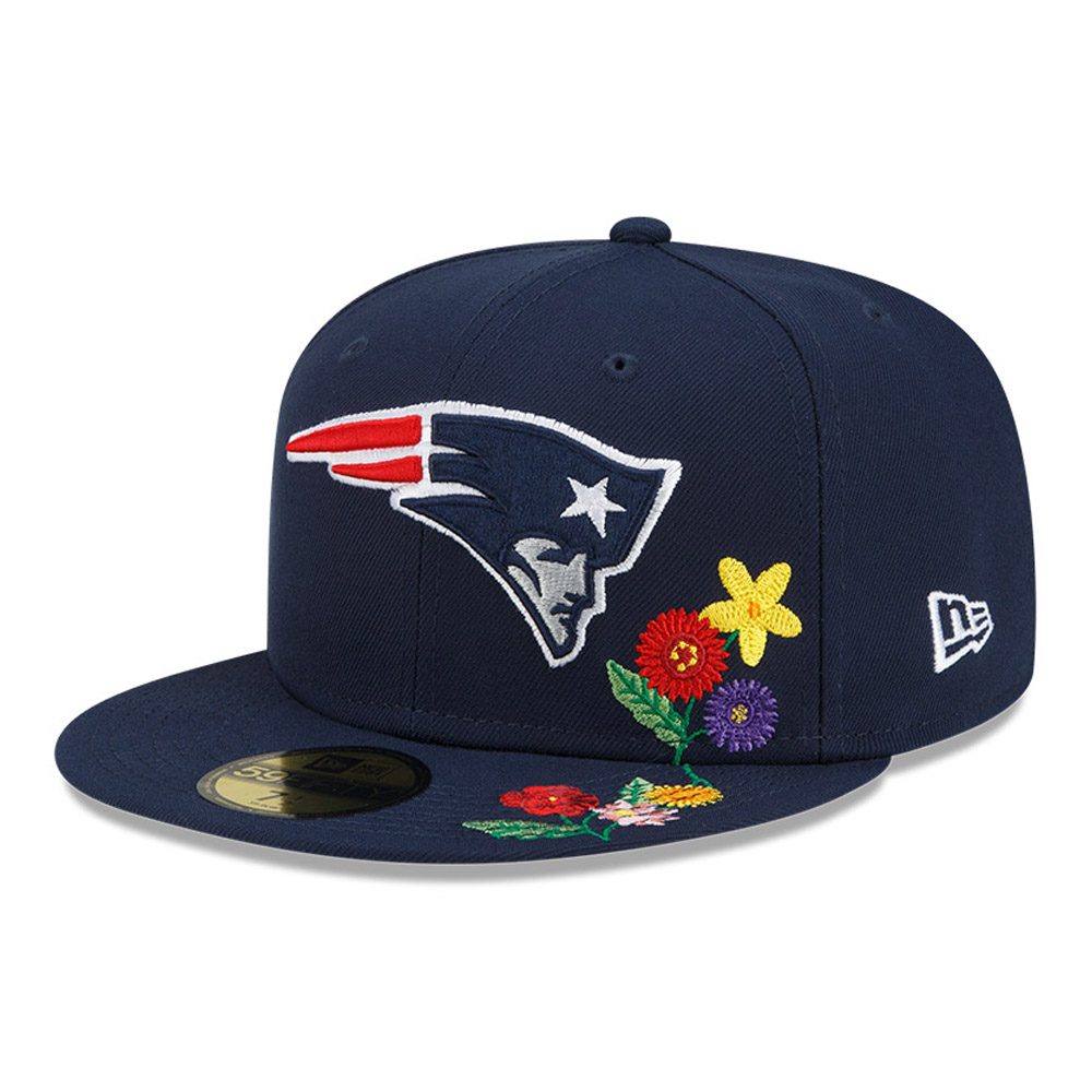 Casquette 59FIFTY Fitted New England Patriots Visor Bloom Bleu