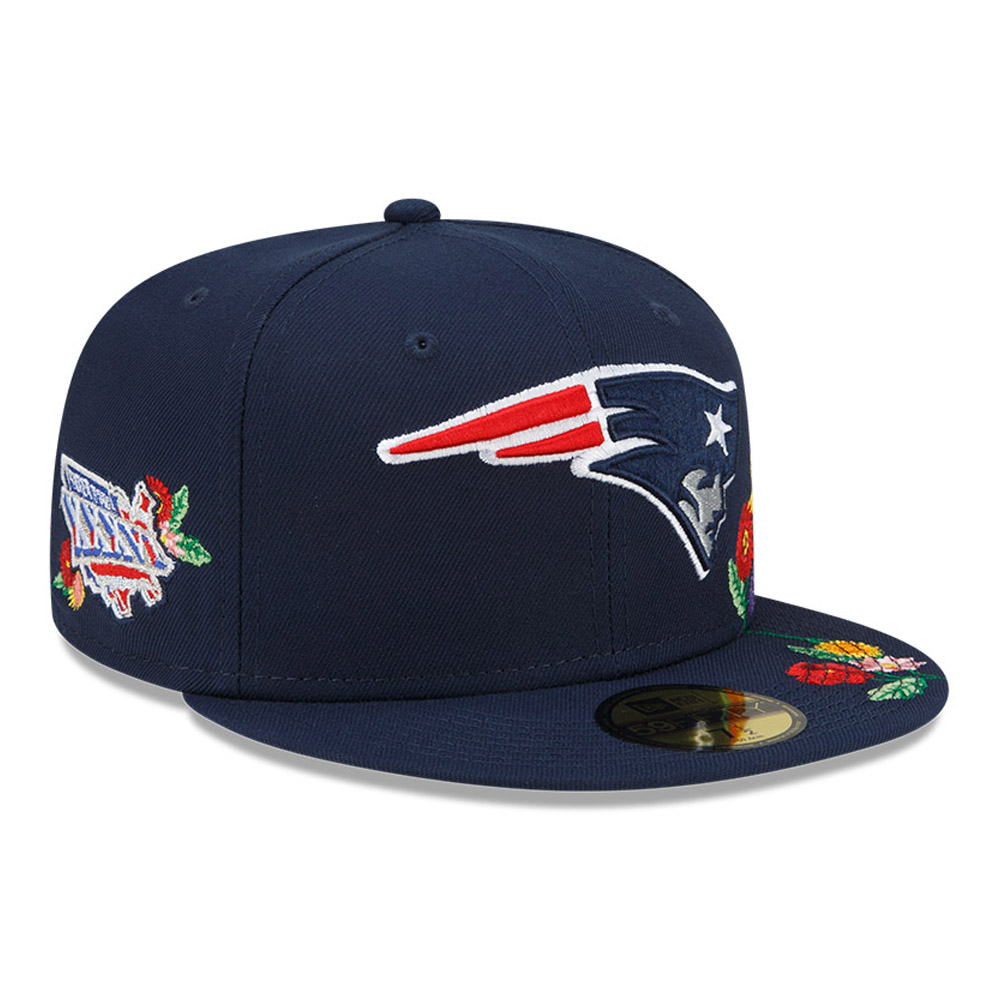 Dunkelblaue New England Patriots NFL Visor Bloom 59FIFTY Fitted Cap
