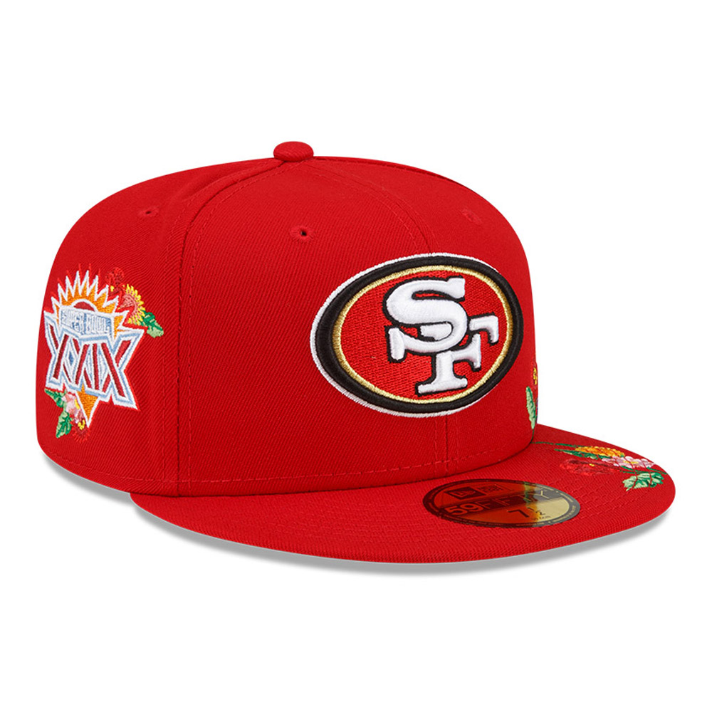 San Francisco 49ers Visor Bloom Red 59FIFTY Fitted Cap