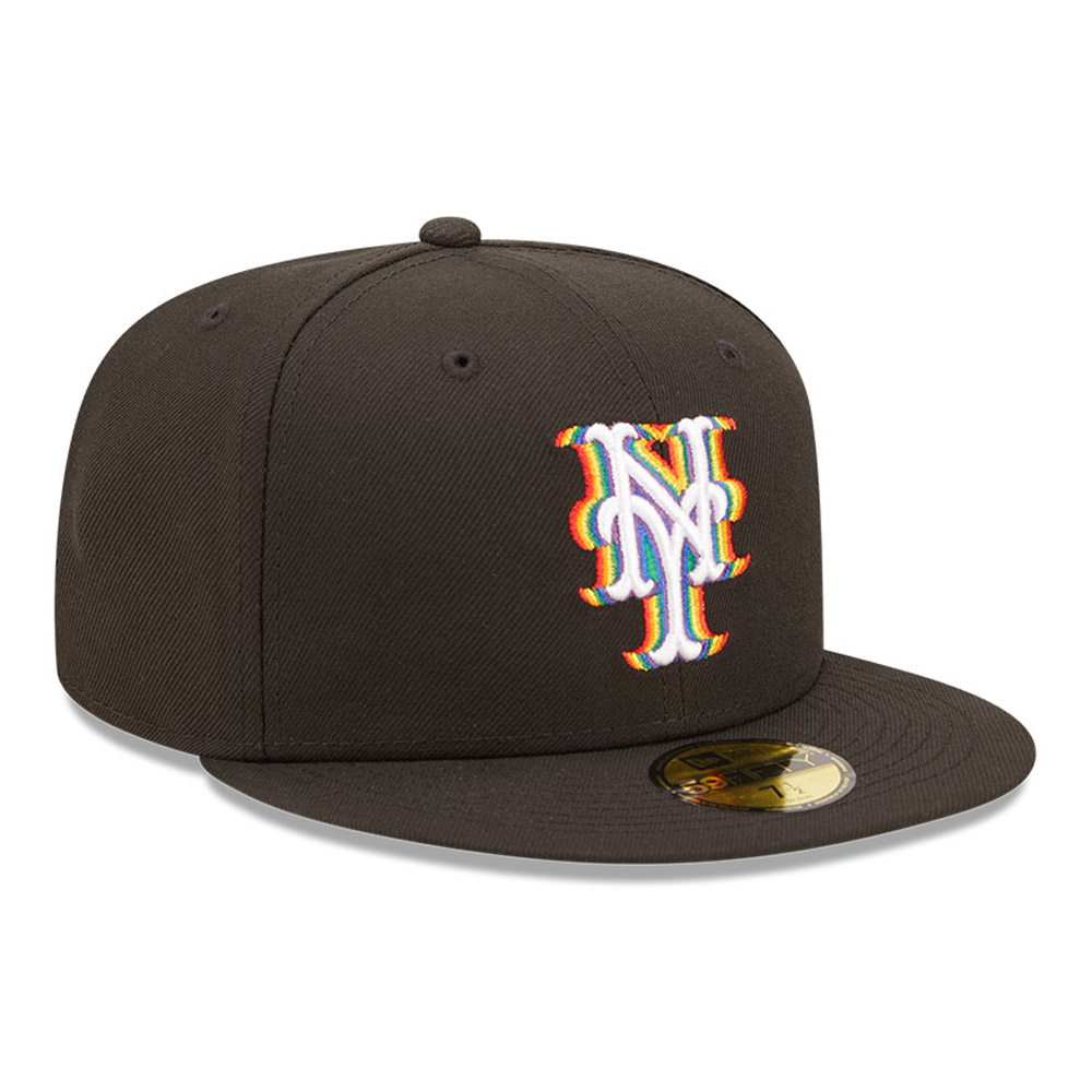 New York Mets MLB Prismatic Black 59FIFTY Fitted Cap