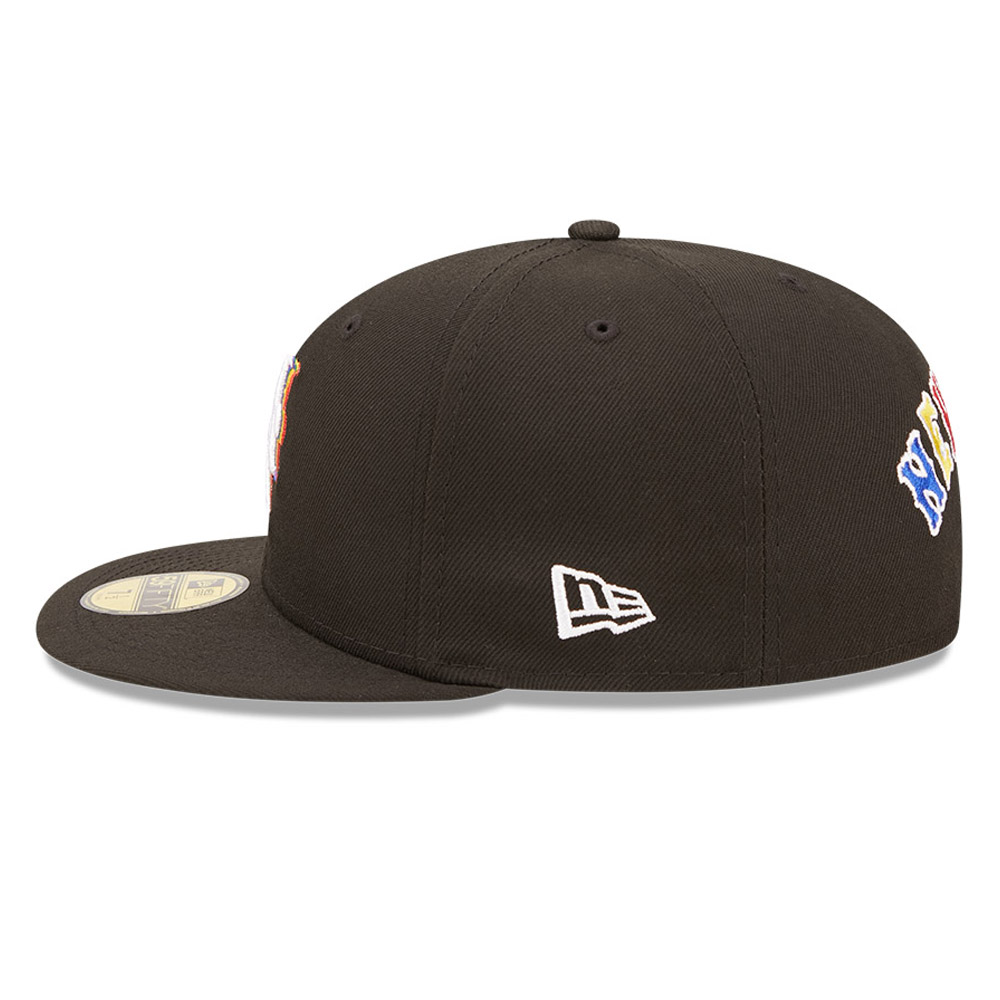 New York Mets MLB Prismatic Black 59FIFTY Fitted Cap