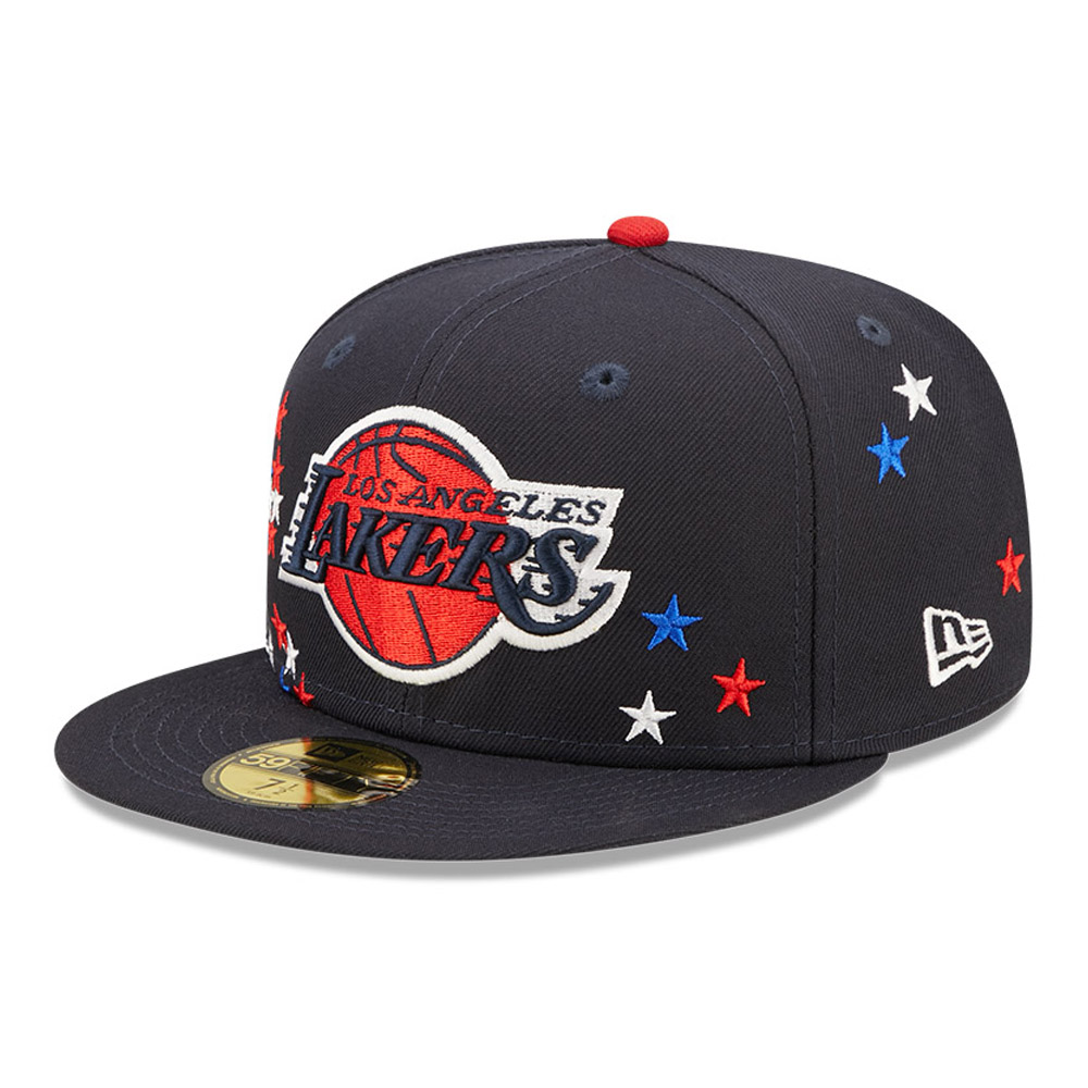 LA Lakers NBA Americana Navy 59FIFTY Fitted Cap