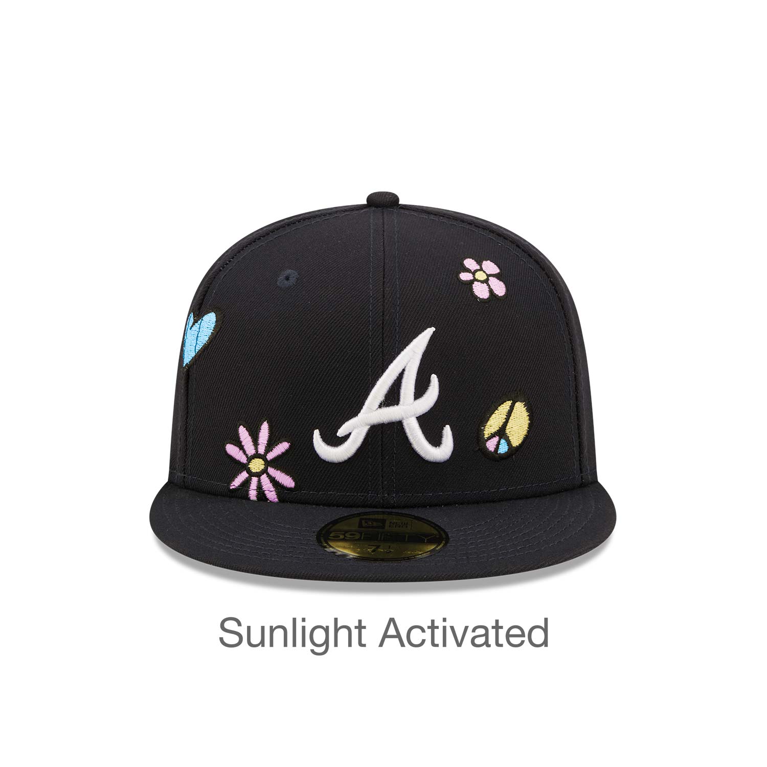 Atlanta Braves MLB Sunlight Pop Navy 59FIFTY Cap