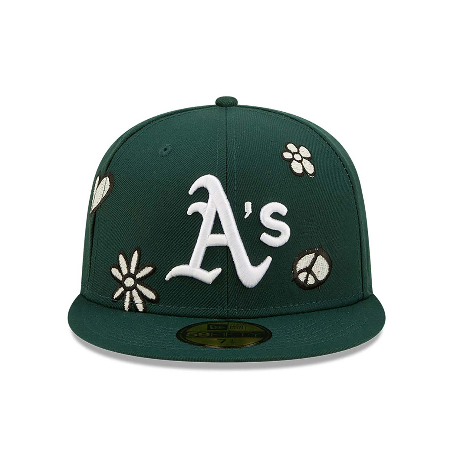 Oakland Athletics MLB Sunlight Pop Dark Green 59FIFTY Cap