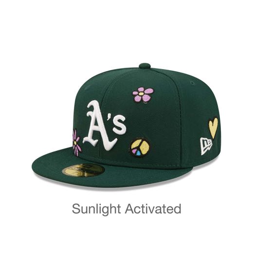 Gorra New Era Oakland Athletics MLB Sunlight Pop Verde 59FIFTY Fitted