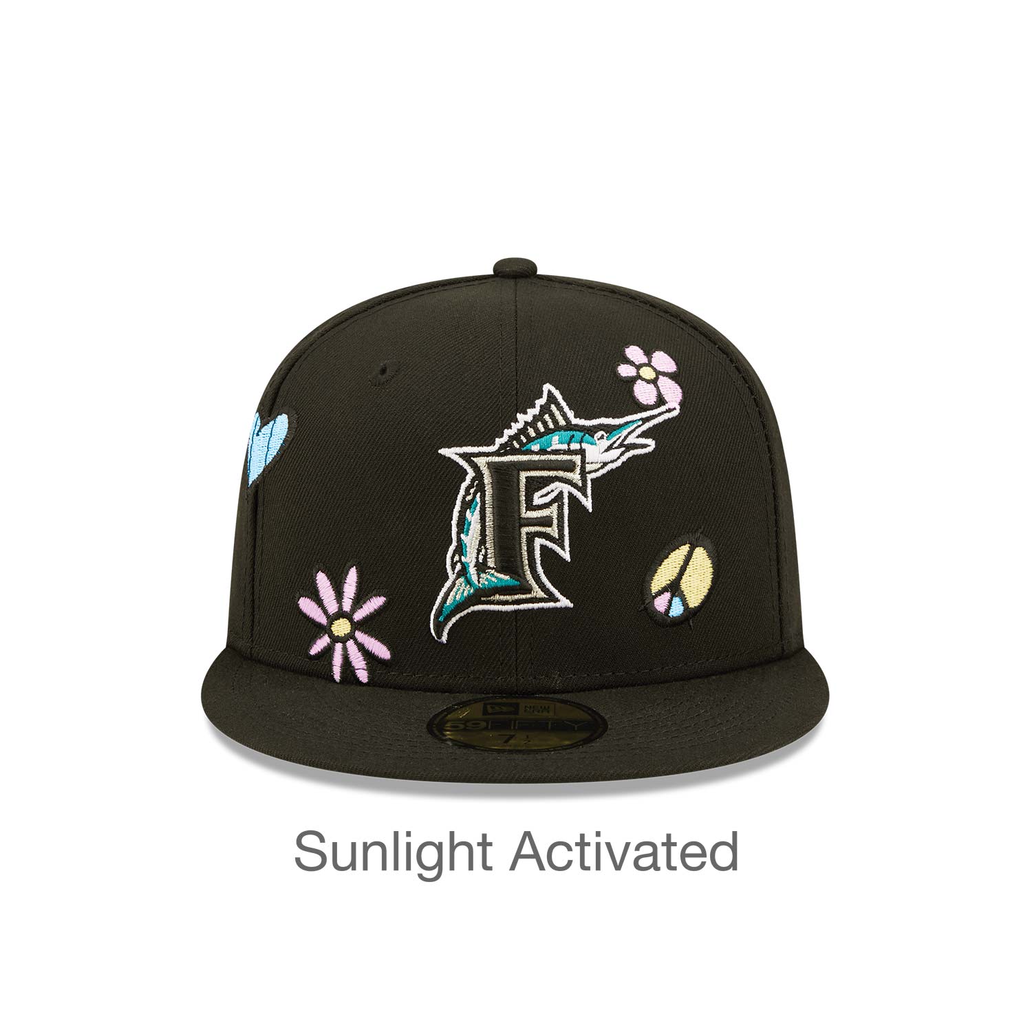 Miami Marlins MLB Sunlight Pop Black 59FIFTY Cap