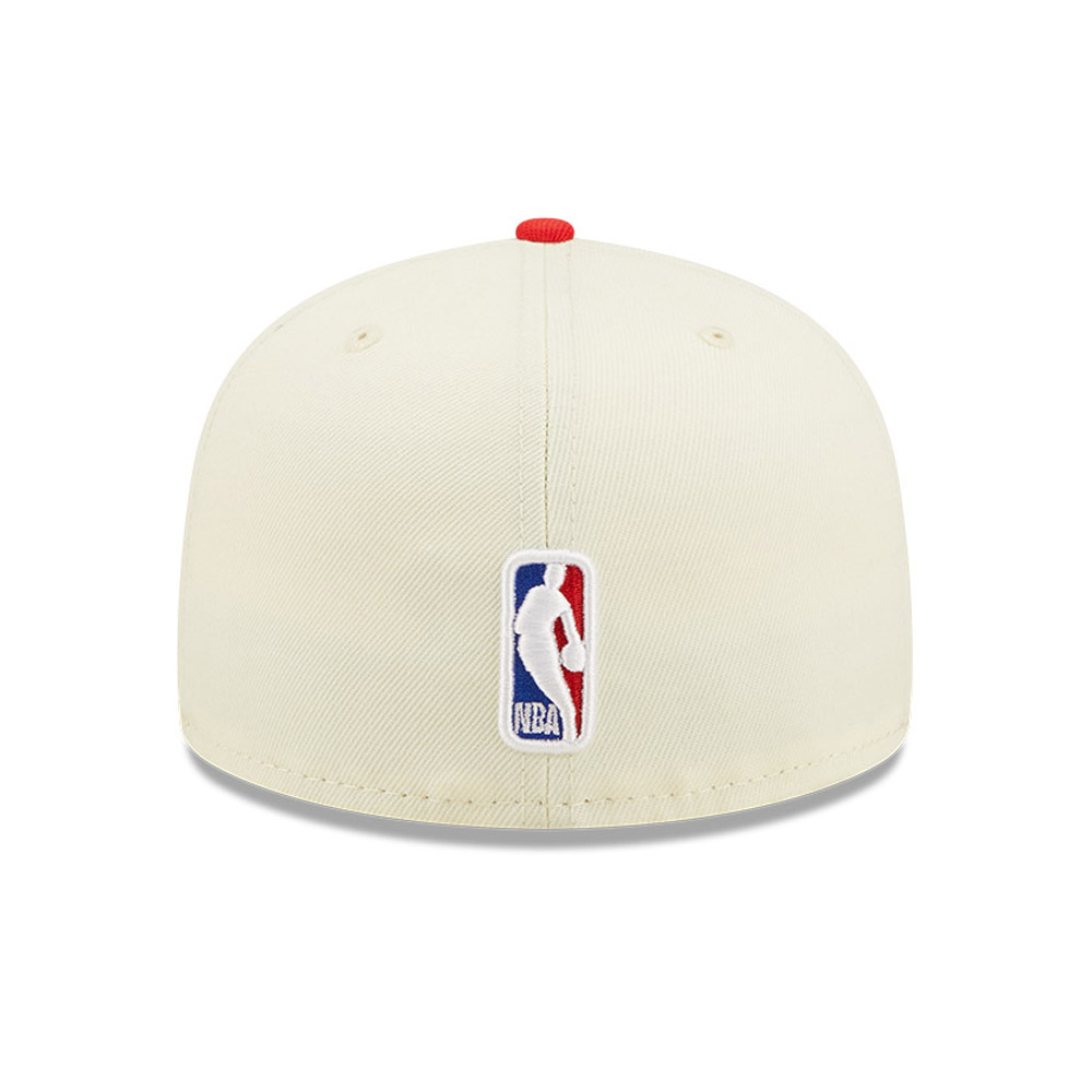 Cappellino 59FIFTY Fitted Chicago Bulls NBA Draft Beige