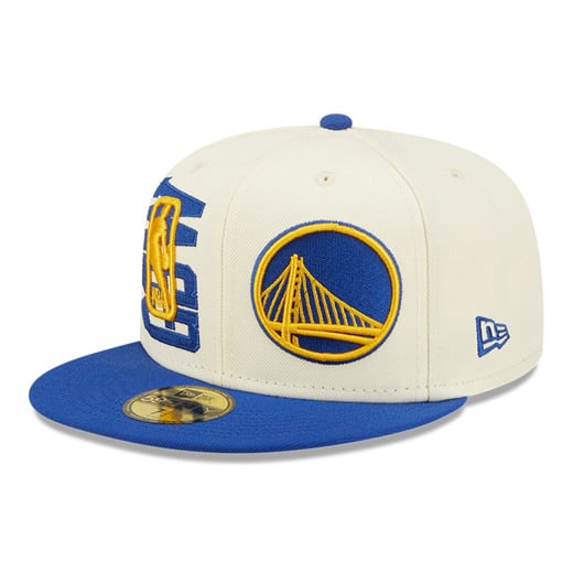 Cappellino 59FIFTY Fitted Golden State Warriors NBA Draft Beige
