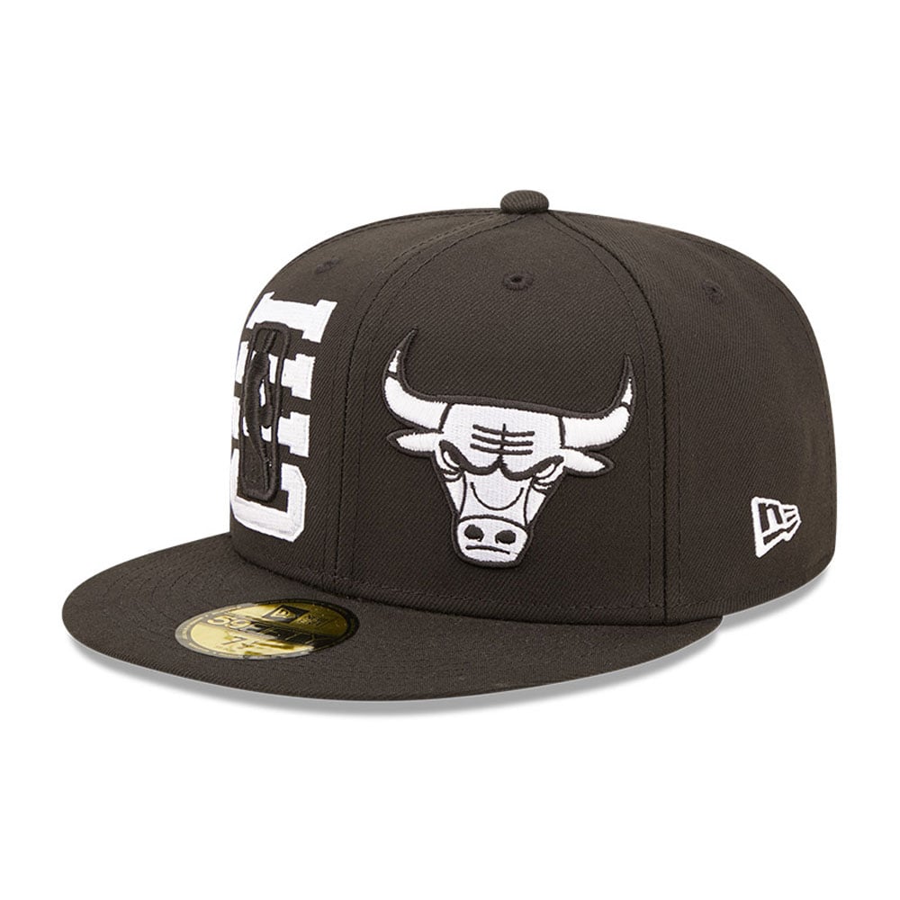 Chicago Bulls NBA Draft Black 59FIFTY Fitted Cap