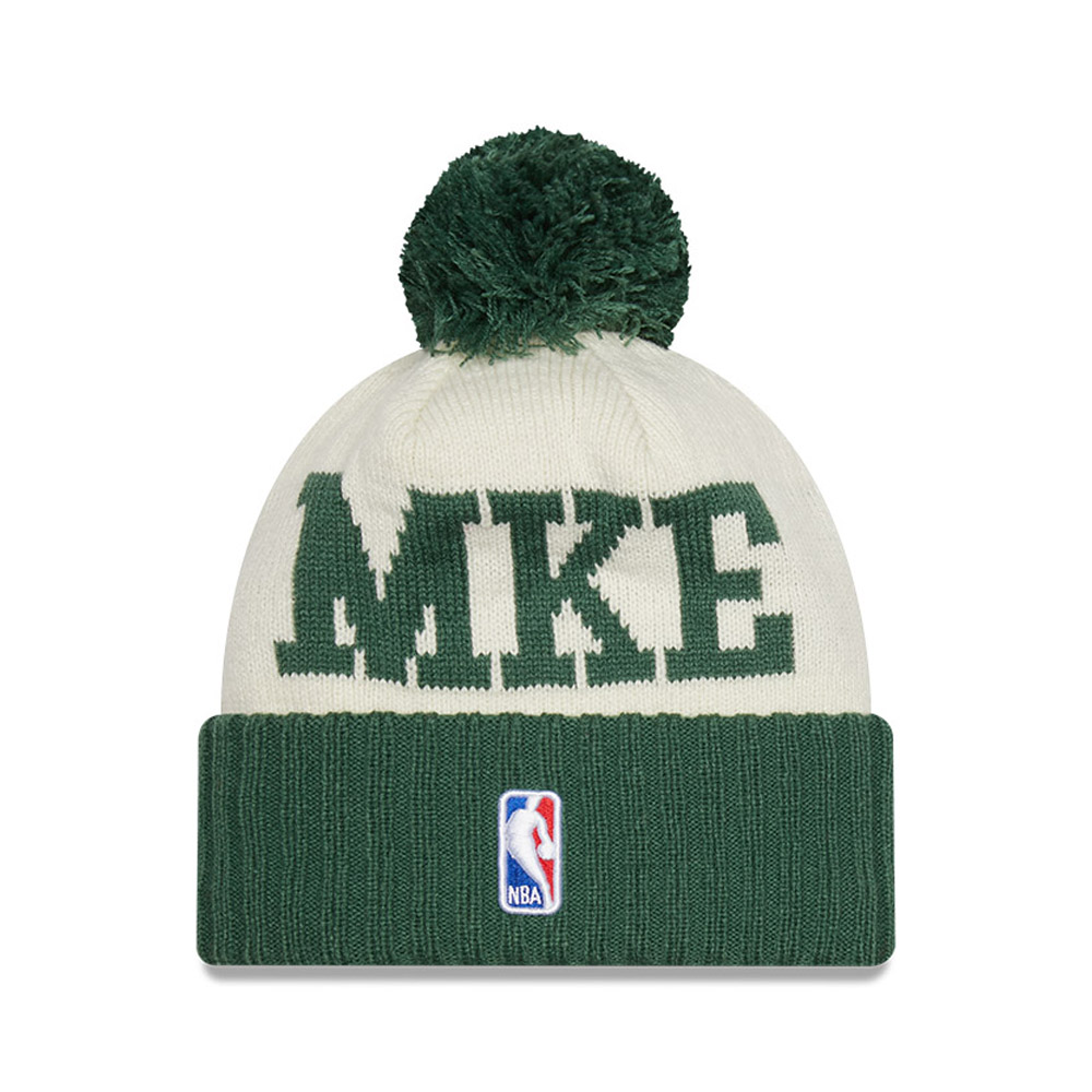 Milwaukee Bucks NBA Draft Stone Bobble Beanie Hat