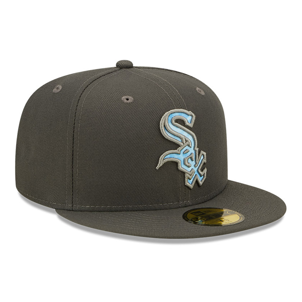Chicago White Sox MLB Fathers Day Grey 59FIFTY Fitted Cap