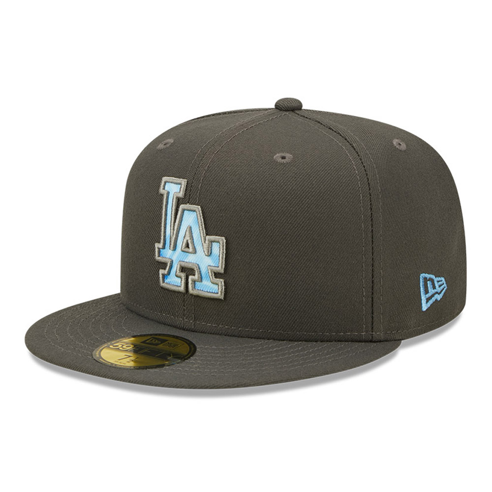 Graue LA Dodgers MLB Father's Day 59FIFTY Fitted Cap