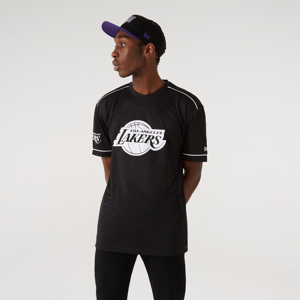 LA Lakers Team Logo Übergroßes schwarzes Trikot