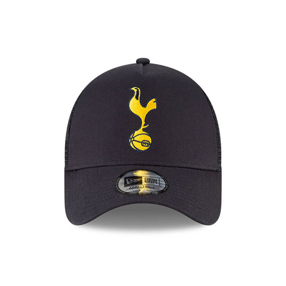 Tottenham Hotspur Gold Logo Navy A-Frame Trucker Cap