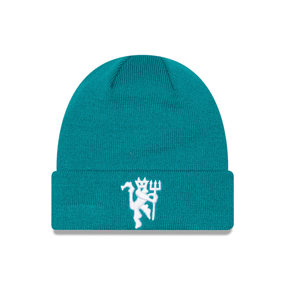 Manchester United Seasonal Turquoise Beanie Hat