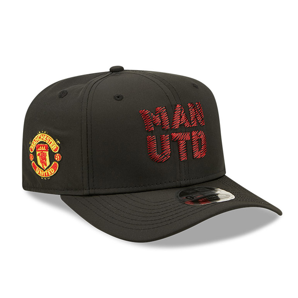 Manchester United Logo Black 9FIFTY Stretch Snap Cap