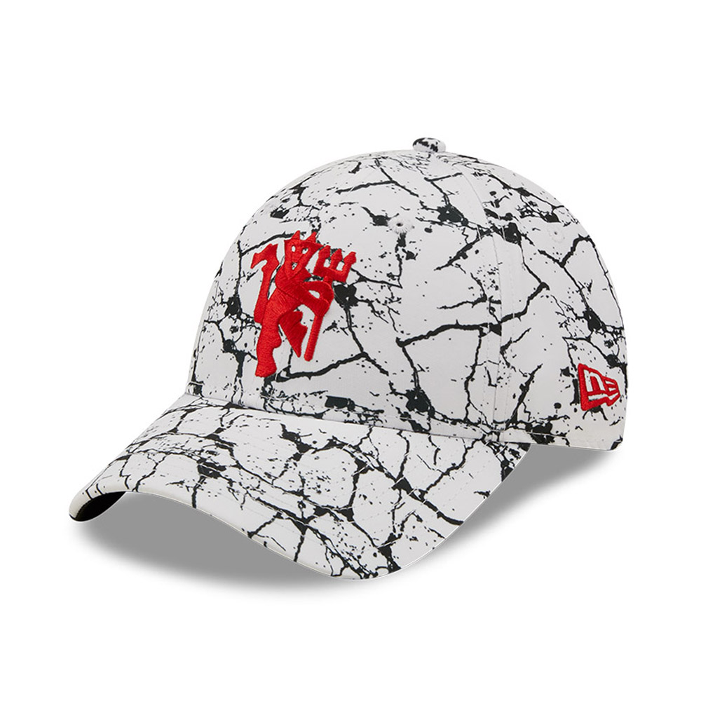 Manchester United Logo Marble White 9FORTY Adjustable Cap