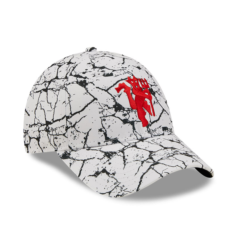 Manchester United Logo Marble White 9FORTY Adjustable Cap
